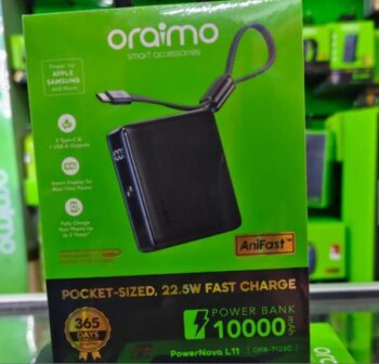 Oraimo Power bank pocket sized 22.5W